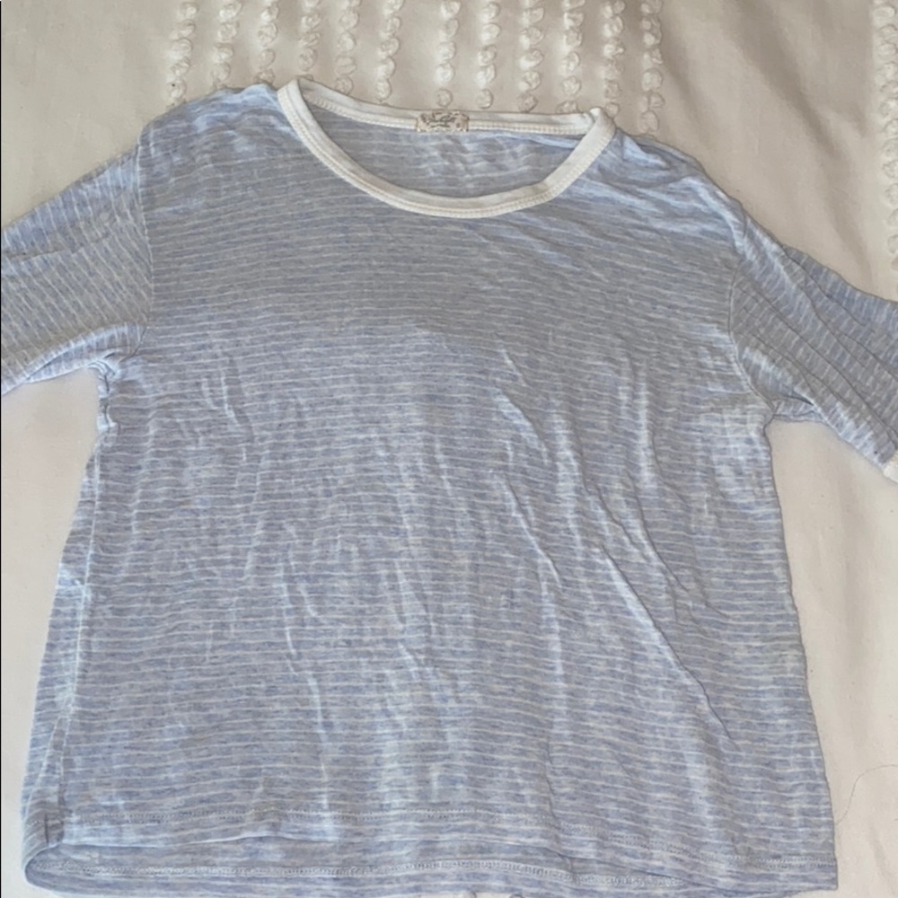 light blue with the white stripes